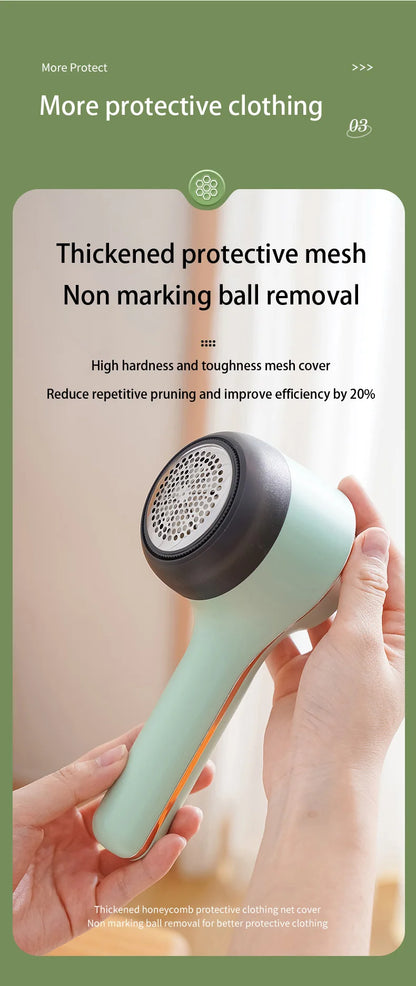 Lint Remover For Clothing Hair Ball Trimmer Fuzz Pellets Clothes Sweater Fabric Shaver with LED Digital Electric Fluff Lint Remo