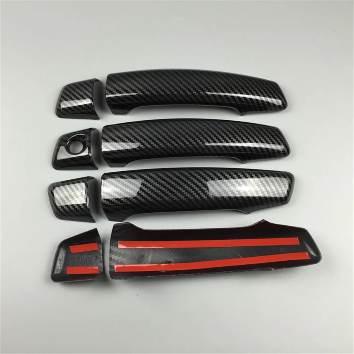 Auto Accessories Carbon Fiber ABS Car Exterior Door Handle Door Cover Trim Decals for Audi A3 8V 2014-2018
