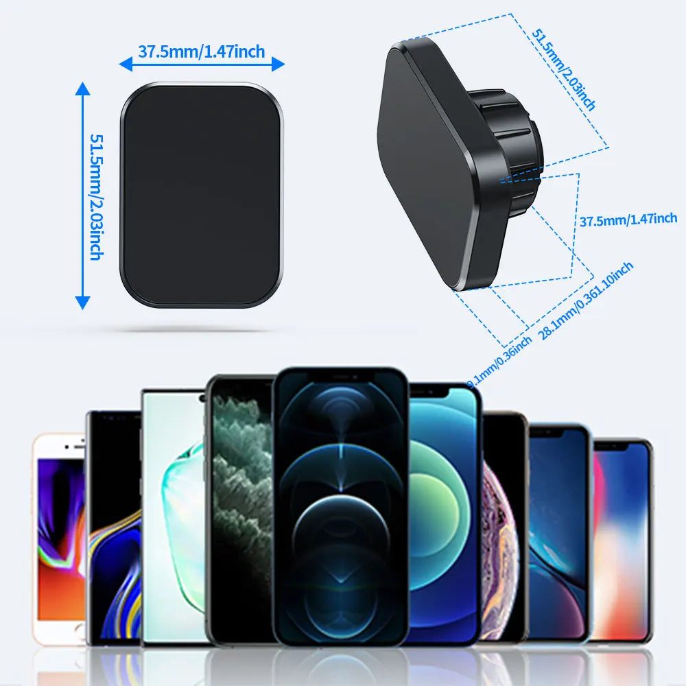 Magnetic Phone Mount for Car Vent [Never Blocking] Universal Phone Holders for Your Car Hands Free Cell Phone Car Mount