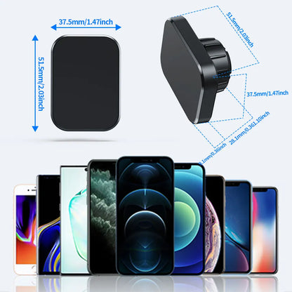 Magnetic Phone Mount for Car Vent [Never Blocking] Universal Phone Holders for Your Car Hands Free Cell Phone Car Mount