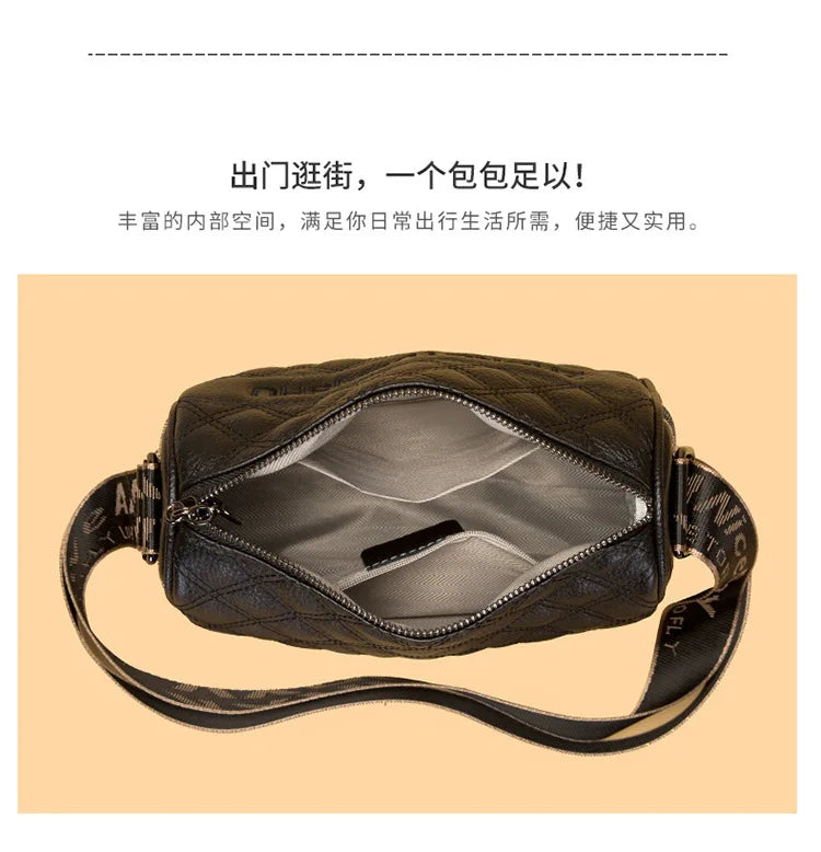2025 Small Totes for Women New Trendy Crossbody Bag Fashionable Soft Leather Shoulder Bag Broadband Pillow Handbag for Women