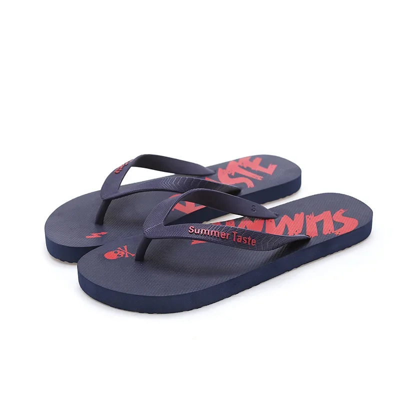 Flip-flops Men's Summer New Soft Sole Non-slip Flip-flops Youth Leisure Beach Sandals Sandalias De Fiesta Elegantes