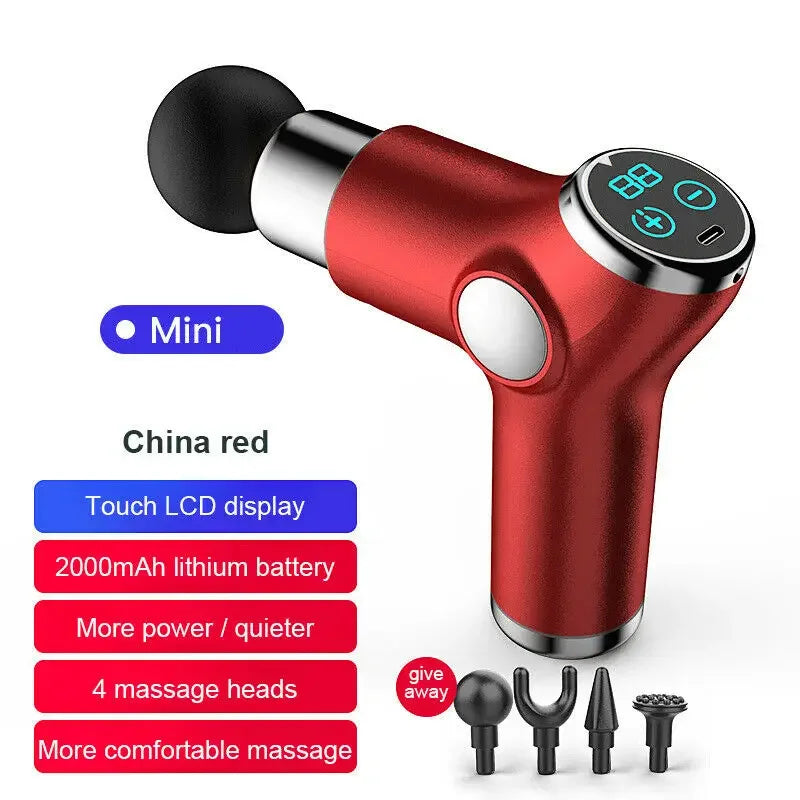 Mini Portable Massage Gun Percussion Massager For Body Neck Deep Tissue Muscle Relaxation Gout Pain Relief Fascia Gun массажер