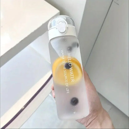780ml/26.37oz Stay Hydrated and Healthy with Our Frosted Transparent Water Bottle for School, Outdoor, and Fitness Activities