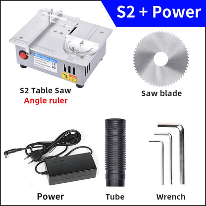 Mini Table Saw for Model Making and Crafts Compact Table Saw Benchtop Saw DIY Bench Saw Desktop Cutting Tool Hobby Saw
