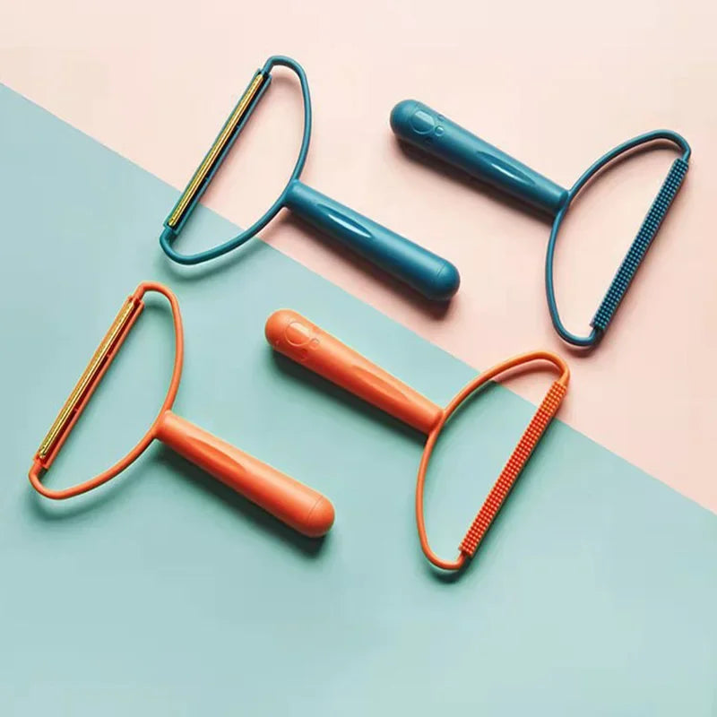 Double-Side Lint Remover Portable Pet Hair Remover Brush Manual Fluff  Remover Clothes Home Appliances Carpet Clothes Brush