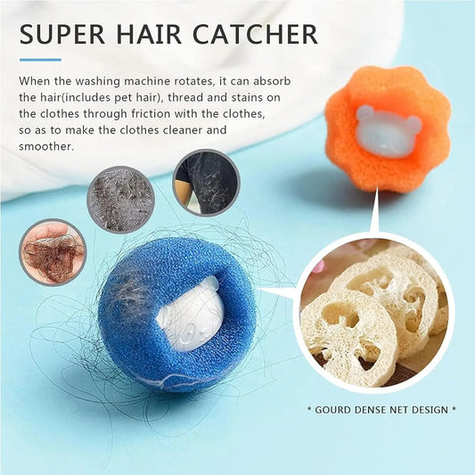 Laundry Balls Pet Hair Remover Reusable Washing Machine Lint Catcher Clothes Fluff Fur Cleaner Home Cleaning Tools
