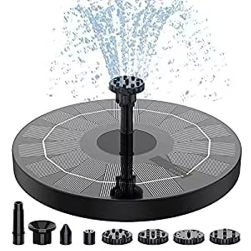 Waterfall Fountain Mini Solar Water Fountain Pool Pond Garden Decoration Outdoor Bird Bath Solar Powered Fountain Floating Water