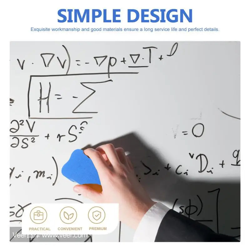 24 Pcs Whiteboard Eraser Dry Erase Erasers EVA Felt Cloth Bone Shaped Teacher Supplies Classroom Accessories Presentation Tools