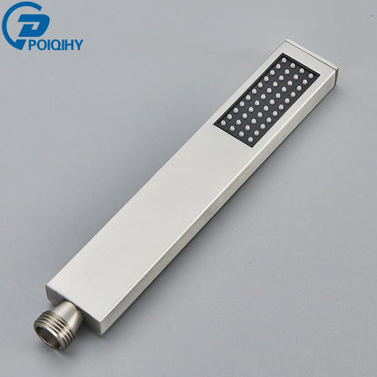 Brass Hand Held Shower Head Black Golden Handshower Head 100% Copper Head Faucet Accessory Single Function Shower Head