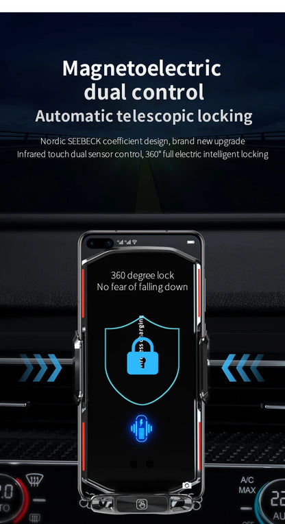 Magnetic Car Phone Holder 66W Wireless Fast Charger Infrared Induction Car Air Vent Bracket for iPhone 12 13 14 15 Andorid Mount