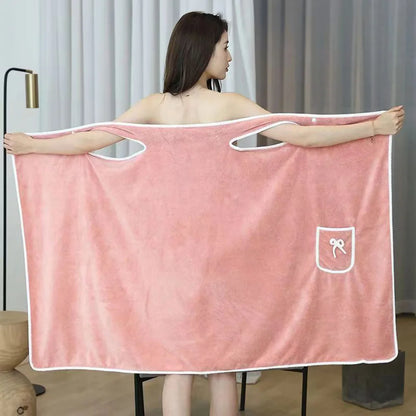 Womens Bath Towels Girls Wearable 135*80Cm Fast Drying Bathing Beach Spa Bathrobes Wash Clothing, Shower Bath And Gym Towel
