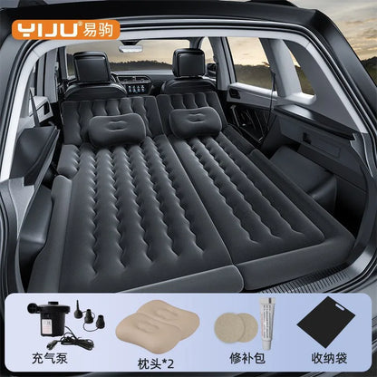 Airbed Household Outdoor Single Double Air Bed Thickened Folding Inflatable Convenient Mattress Sleep Rest for Car SUV Travel