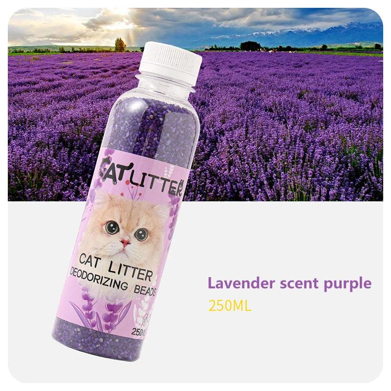 A bottle of cat litter deodorizing beads - make your home smell comfortable remove odors and deodorizers
