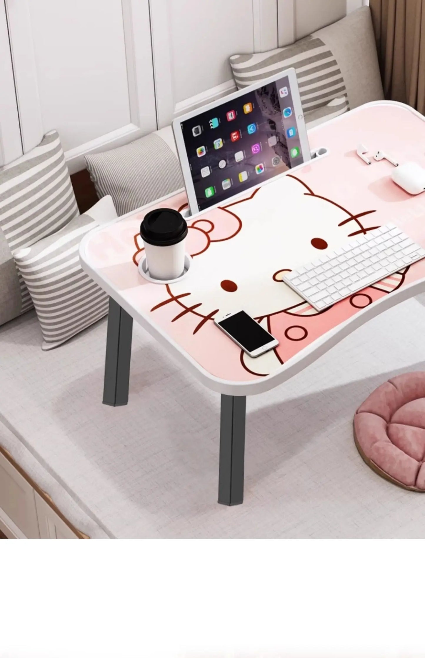 Foldable Table Leg Supports Thickened Sturdy Bases Anti-Slip Wear-Resistant Silent Foot Pads Heavy-Duty Aluminum Alloy  Design