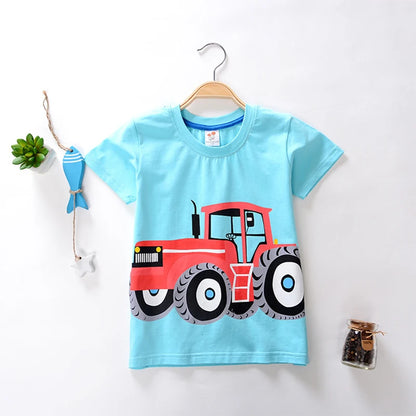 Baby Boy T-Shirts For Children Clothing Summer Clothes Boys Short Sleeve Shirt Print Cotton Kids Tee Shirt Tops