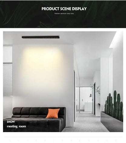 LED Spot Light 10W 20W 30W 40W line light bar creative linear long strip living room corridor light Surface Mount