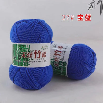 Tiansi Bamboo Cotton Yarn Bamboo Charcoal Cotton Hook Needle Thread Cotton Nitrile Woven Yarn DIY Weaving Material