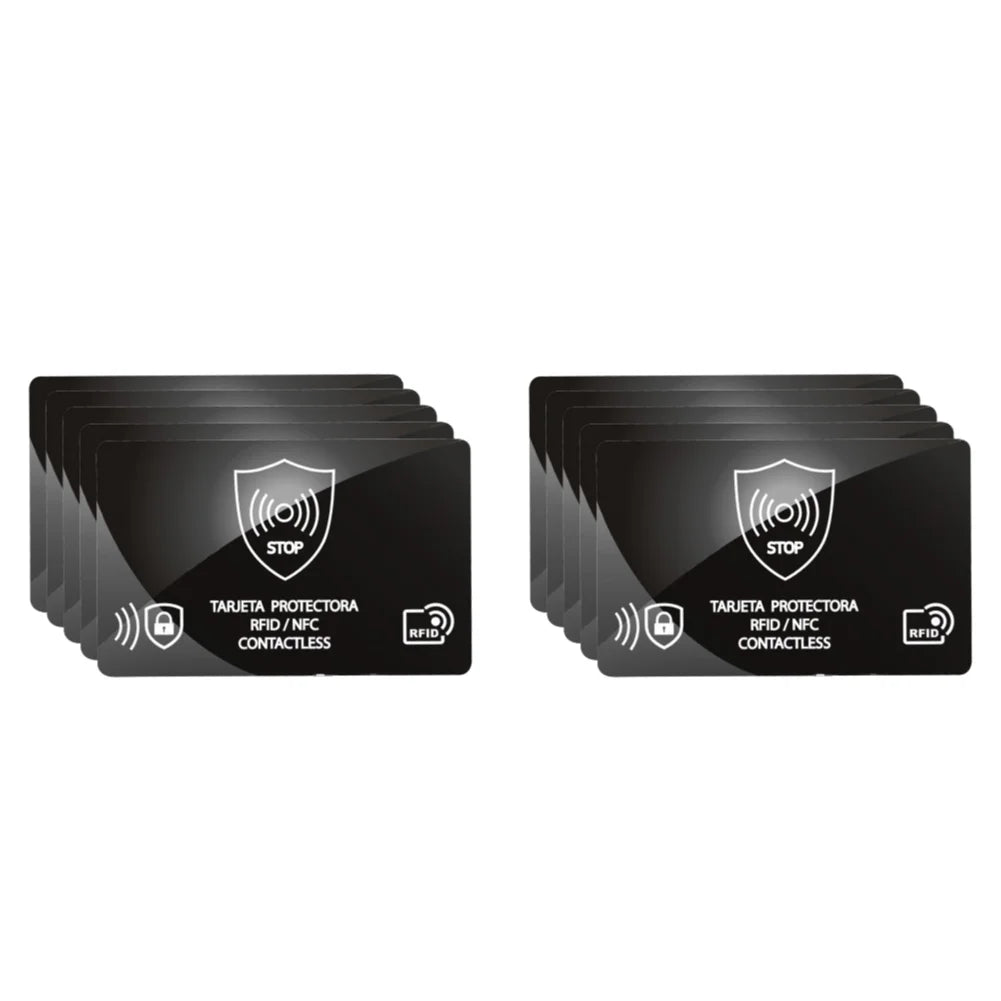 5/10PCS RFID Blocking Cards NFC Debit Credit Card Passport Protector Blocker Set Smart Anti-theft Design RFID Blocker