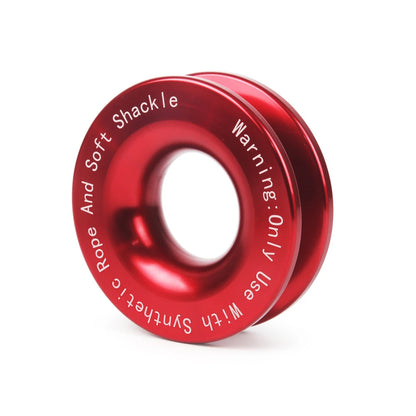 55000lbs Winch Rope Synthetic Soft Shackle+Recovery Ring Set Rugged Shackles With Protective Sleeve for Truck Vehicle Recovery