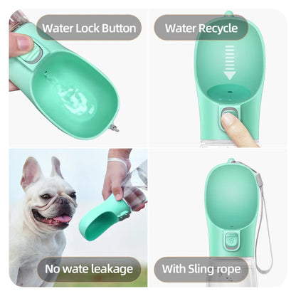 OUZEY Travel Portable Dog Water Bottle Outdoor Foldable Walking Drinking Bowls For Small Large Dogs Puppy Cat Water Bowl