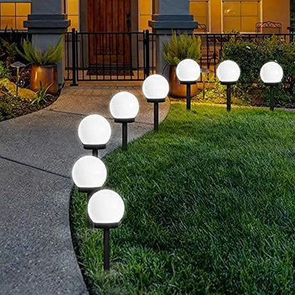 Solar LED Light Outdoor Solar Lawn Light Decor Solar Garden Light White Bulb Lawn Light Street Light Waterproof Garden Light