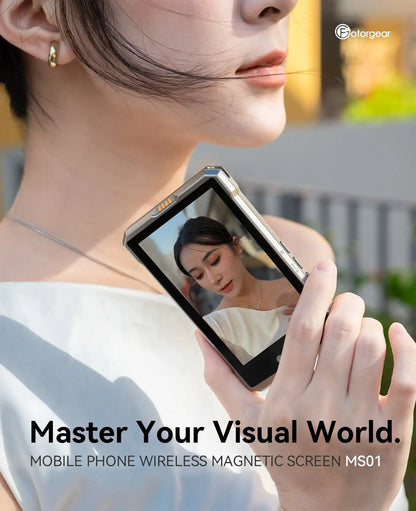 Fotorgear MS01 Selfie Vlog Monitor Screen For Smartphone Magnetic Selfie Screen Display for iPhone Android Phones