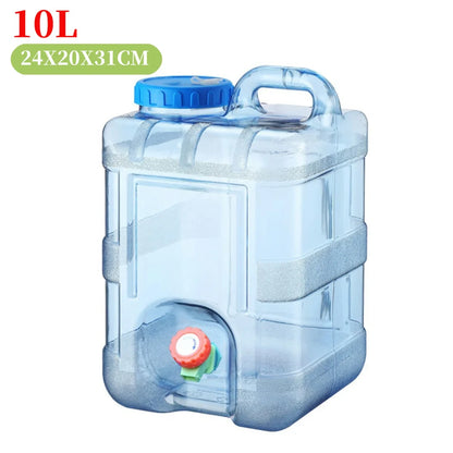 5 L Water Container with Faucet Water Carrier Canister Large Capacity Water Bottle Water Can Bucket Food Grade Water Container