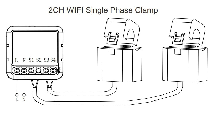 Smart Life WIFI Energy Meter Current Sensor Statistician for Electrical Lighting Solar KWH Monitor 100-240V