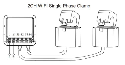 Smart Life WIFI Energy Meter Current Sensor Statistician for Electrical Lighting Solar KWH Monitor 100-240V