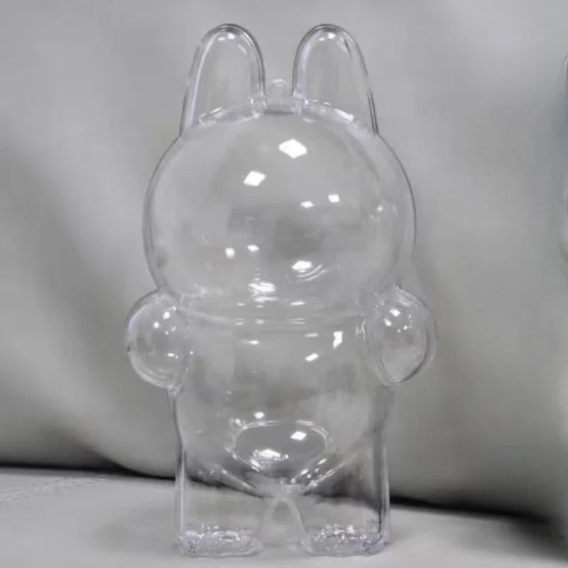 Labubu Transparent Protective Cover Stuffed Toys Cover Labubu I II Doll Display Bag Mini Portable Storage Box