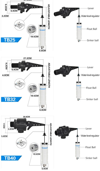 Water tower automatic water output and water stop high and low water level adjustment water pump float valve controller valve