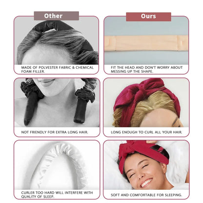NEW Heatless Curling Rod Headband No Heat Hair Curlers Silk Curls Lazy Hair Rollers Soft Sleeping Headband Hair Styling Tools