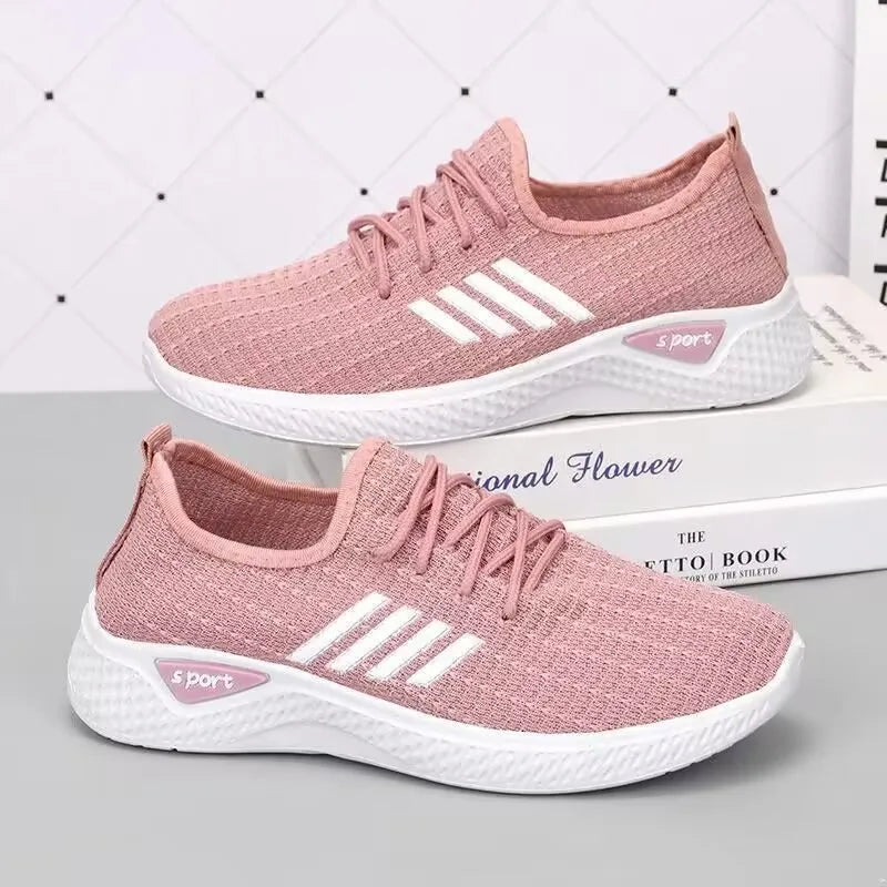Comfortable Coconut Women's Casual Sports Shoes, Lightweight Breathable Soft-Soled Mesh Fashionable womens shoes women shoes