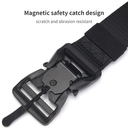Tactical Belt Magnetic Buckle Belt Casual Nylon Tooling Training Belt Men's Trousers Belt Designer Men and Women Belt