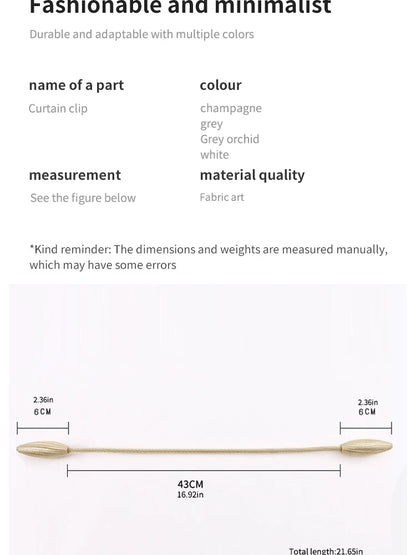 Curtain Buckle Tie Downs No Punch Curtain Tie Downs Curtain Clips Curtain Accessories Simple Curtain Buckle Tie Downs 2pcs