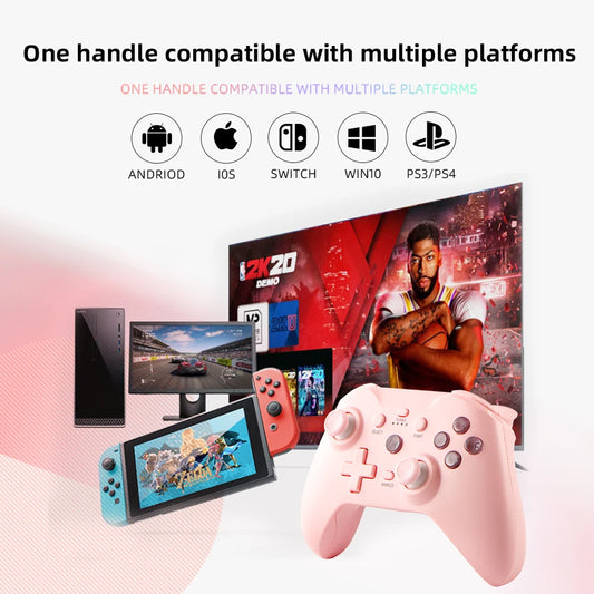 Switch gamepad  Wirelless  controller Supports Android phones/iOS/computers Win10/PS4 with dual motor vibration