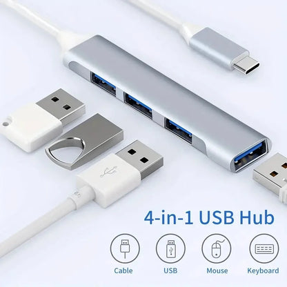 467 Mobile Phone Computer  One Drag Four Expanders High Speed Transmission USB Dock Multi Function Wire Divider