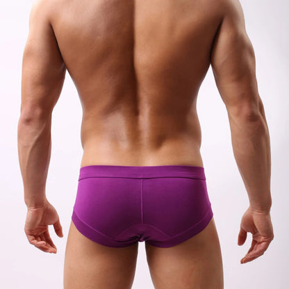 Mens Sexy Modal Underwear Briefs Men Low Rise U convex Pouch Brief Underpants Men Breathable Briefs