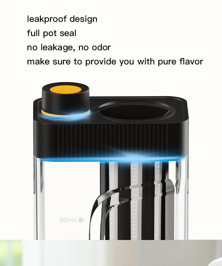 MAVO Manual Cold Brewer 800ml Ice Coffee Maker Cold Brew Coffee Pot Iced Coffee Brewer Coffee brewing kit Cold brew coffee maker