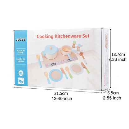 Wooden Toy Play House Early Education Simulation Kitchen Children Cooking Toys Gift