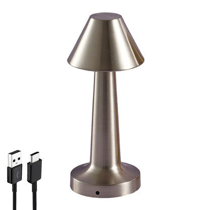 LED Touch Table Lamp Desktop Night Light Rechargeable Cordless Decor Lamp for Restaurant Hotel Bar Bedroom Bedside Light Lamp