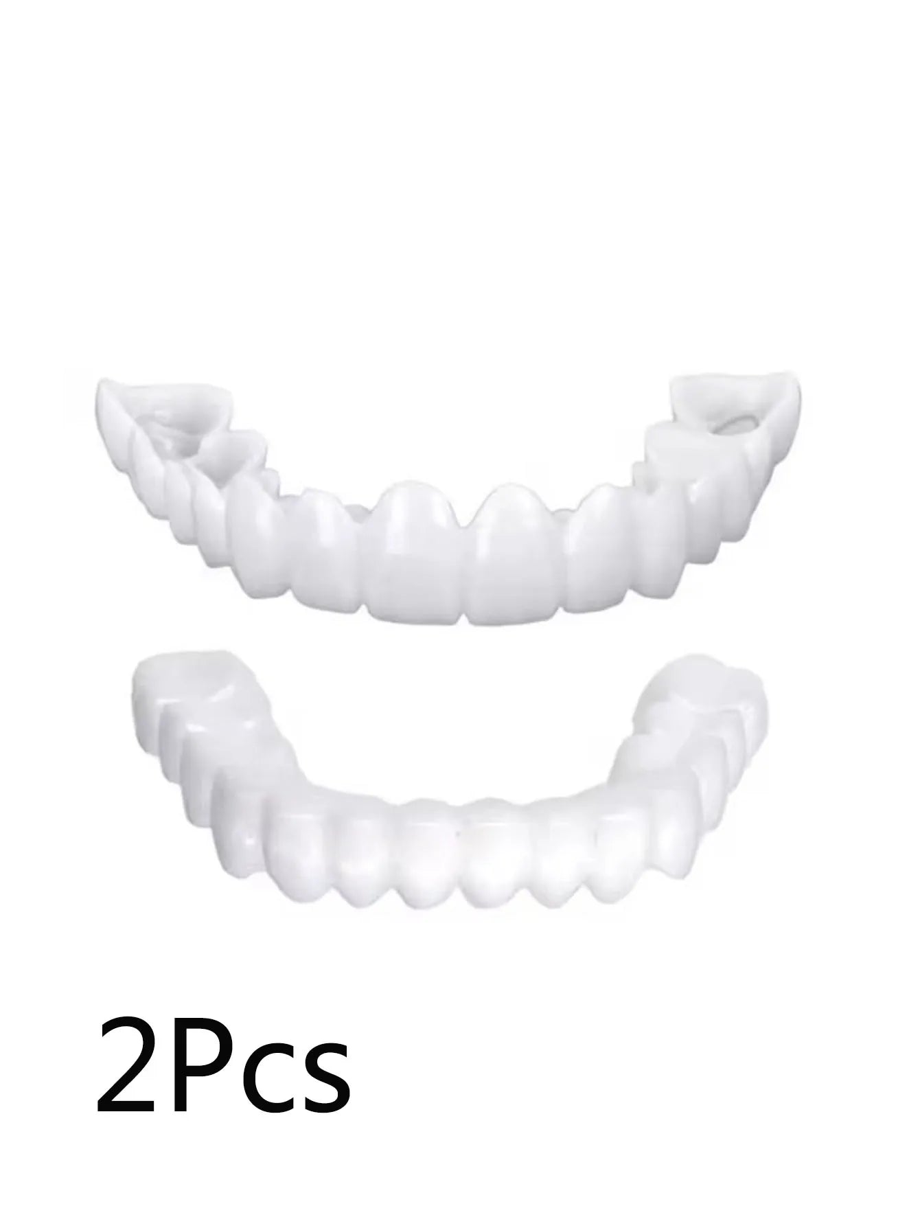 1/2/5Pcs The New Type Of Hole-Free Upper And Lower Teeth Combination Simulation Teeth Whitening Contains Dental Gel/Tweezers