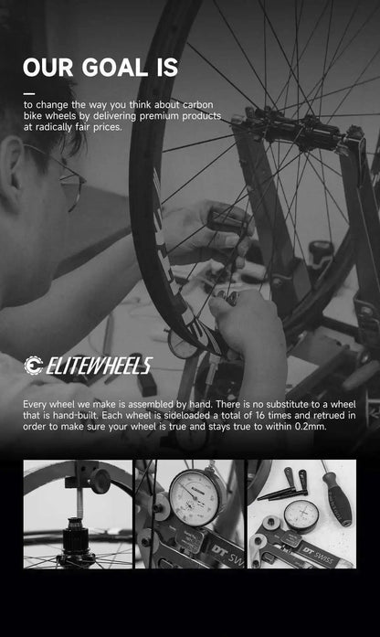 ELITEWHEELS 29er SLR MTB 2.0 High Performance Carbon Fiber Wheelset Rachet System Hubs Mountain Bend Hubs Mountain Race Bikes