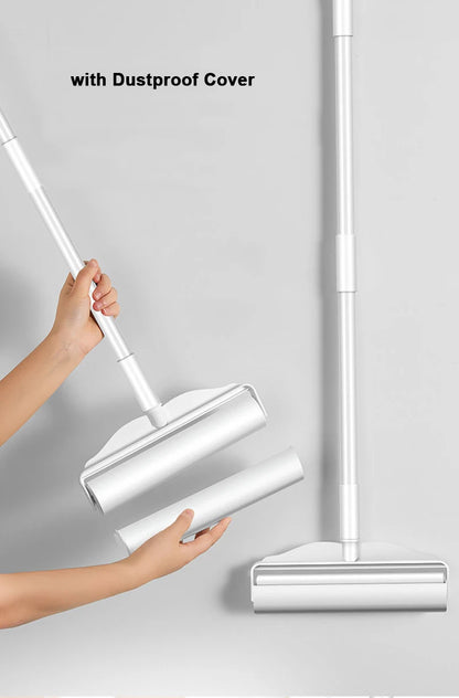 Long Handle Lint Roller Brush Pet Hair Remover Roller Retractable Dust Hair Roller Stick Tearable Clothes Bed Hair Removal Brush