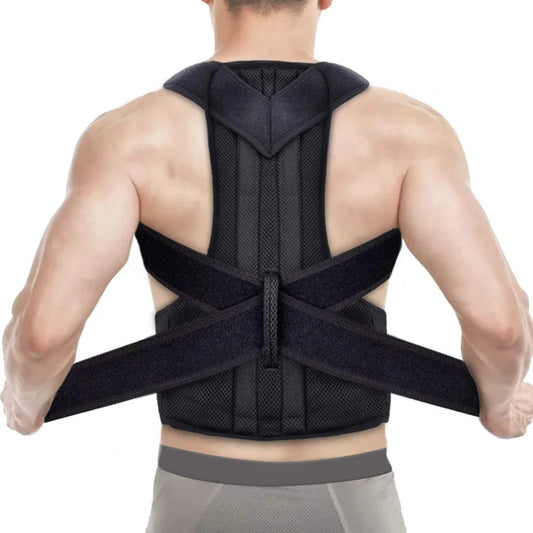 Adjustable Posture Corrector Brace for Hunchback Relief - Comfortable Invisible Back Support Improves Sitting Standing Posture