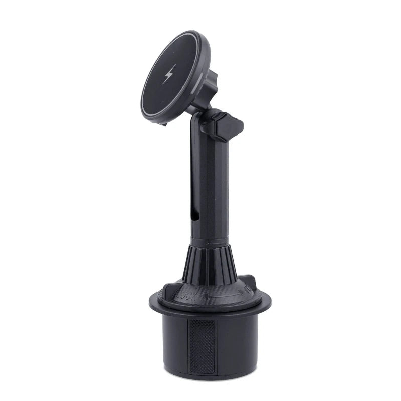15W Magnetic Wireless Car Mount For MagSafe Cup Holder Car Phone Mount For IOS Phone 12/13/14