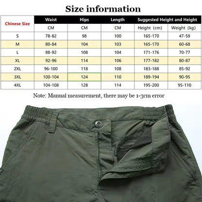 2025 Outdoor Waterproof Tactical Cargo Pants Men Breathable Summer Casual Army Military Long Trousers Male Quick Dry Cargo Pants