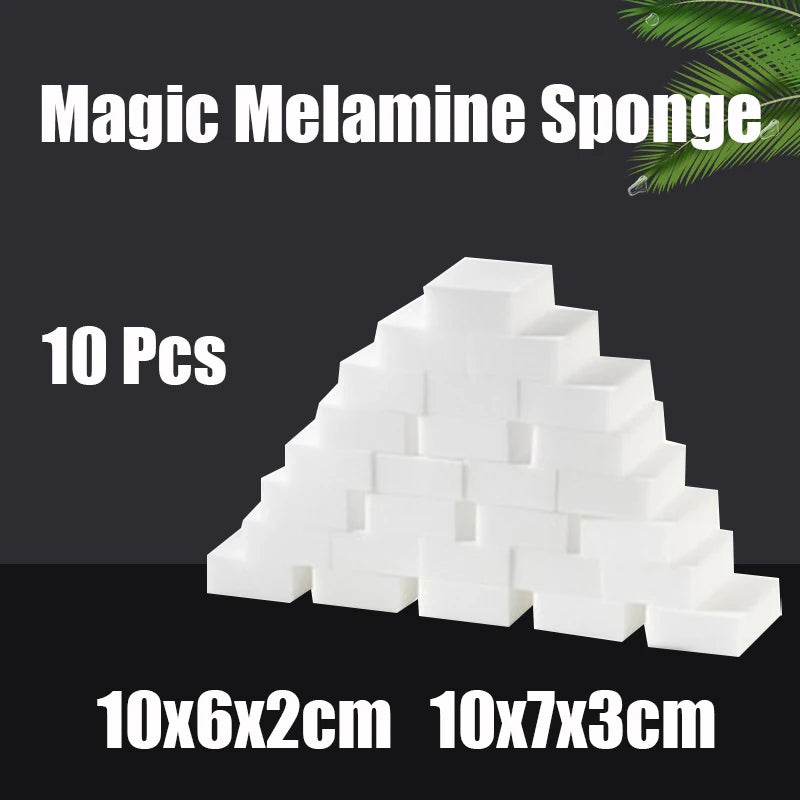 10 Pcs Melamine Magic Sponge  Eraser Remove Stains for Car Detailling Cleaning Sponge Kitchen Office Bathroom Cleaning Tools