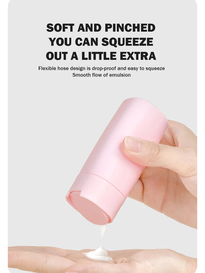 4-in-1 Leak-Proof Travel Bottles Set for Toiletries Refillable Plastic Containers with Lids for Spray Lotion and Shampoo